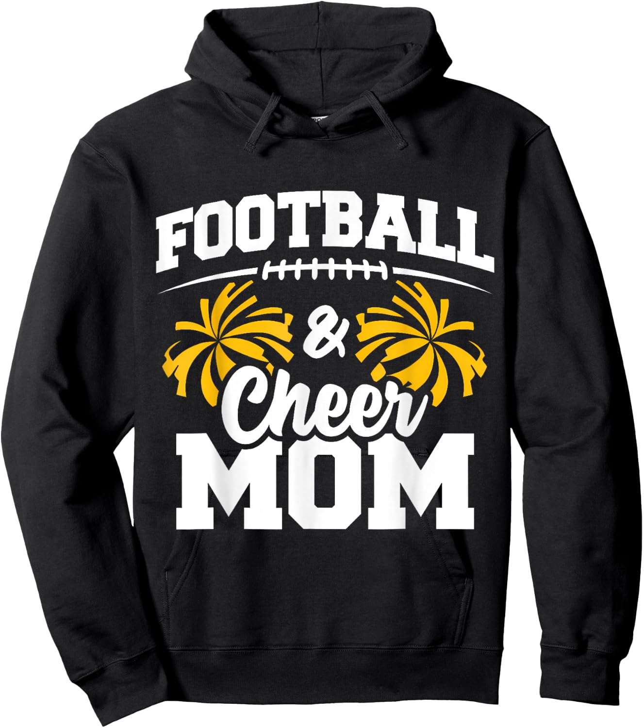 Football Cheer Mom High School Cheerleader Cheerleading Hoodie - Hoodie | Black