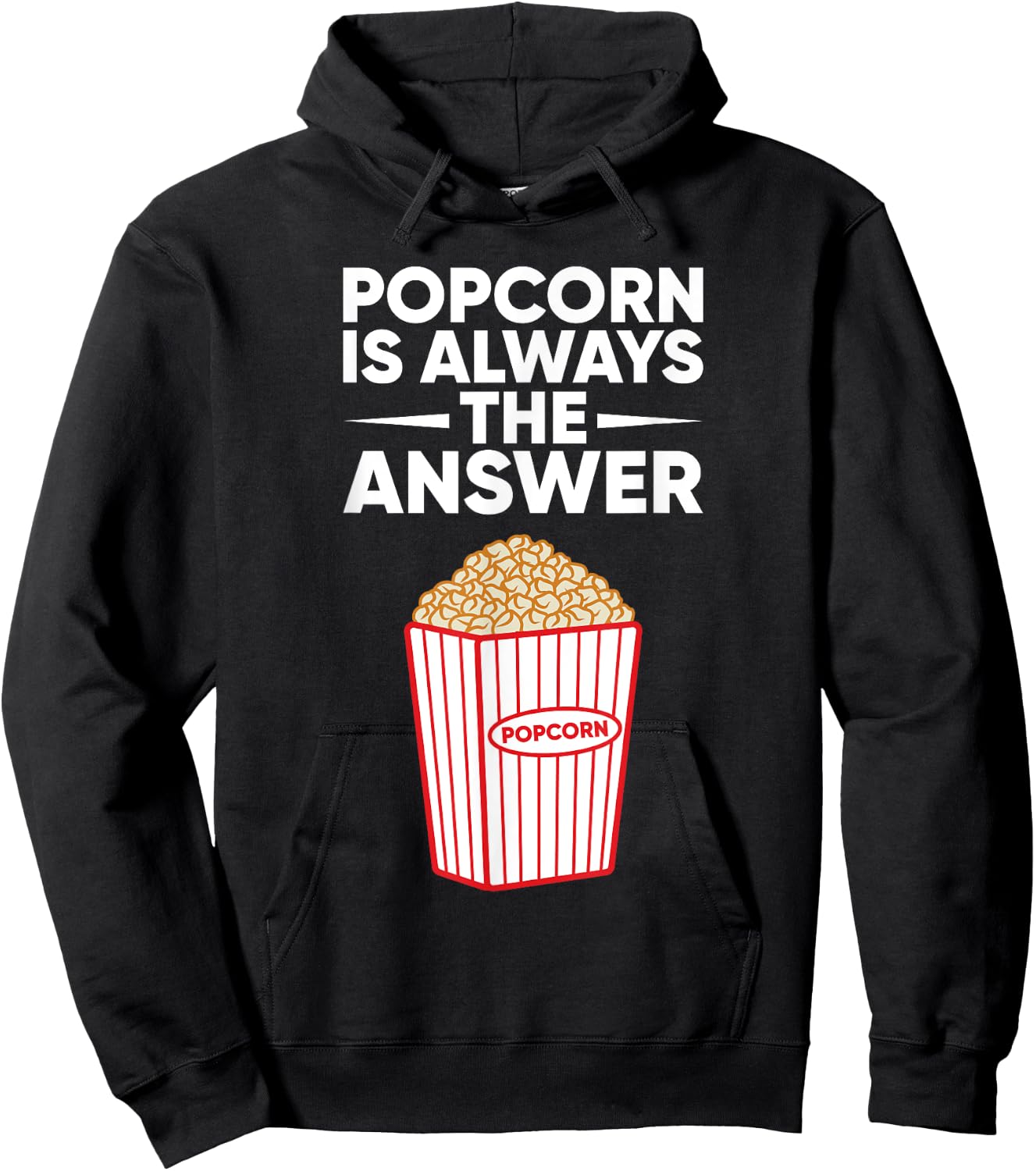 Funny Popcorn Design For Kids Men Women Corn Popcorn Maker Hoodie - Hoodie | Black