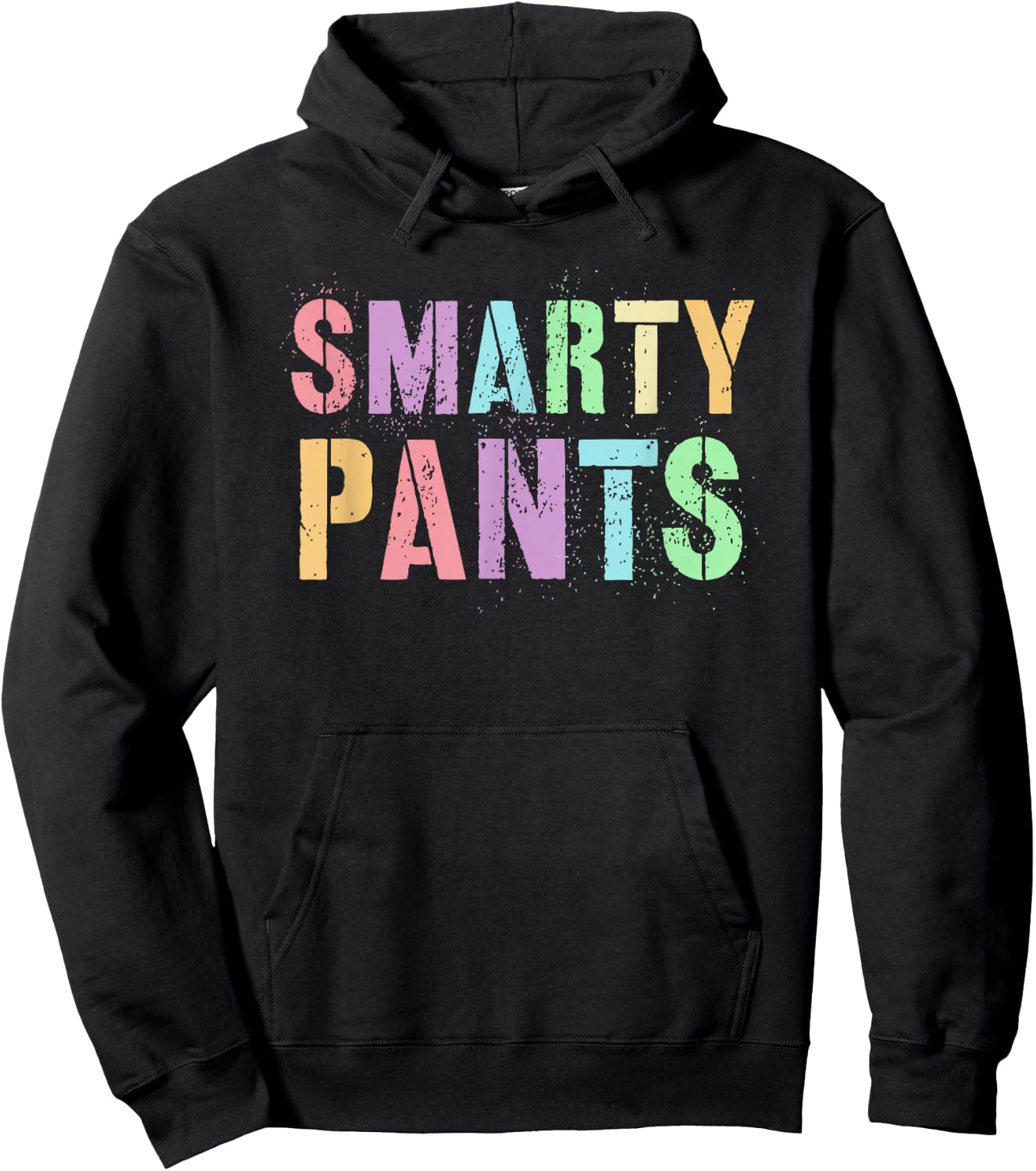 Cute Little Miss SMARTY PANTS Hello ABCD Phd Last Day School Hoodie - Hoodie | Black