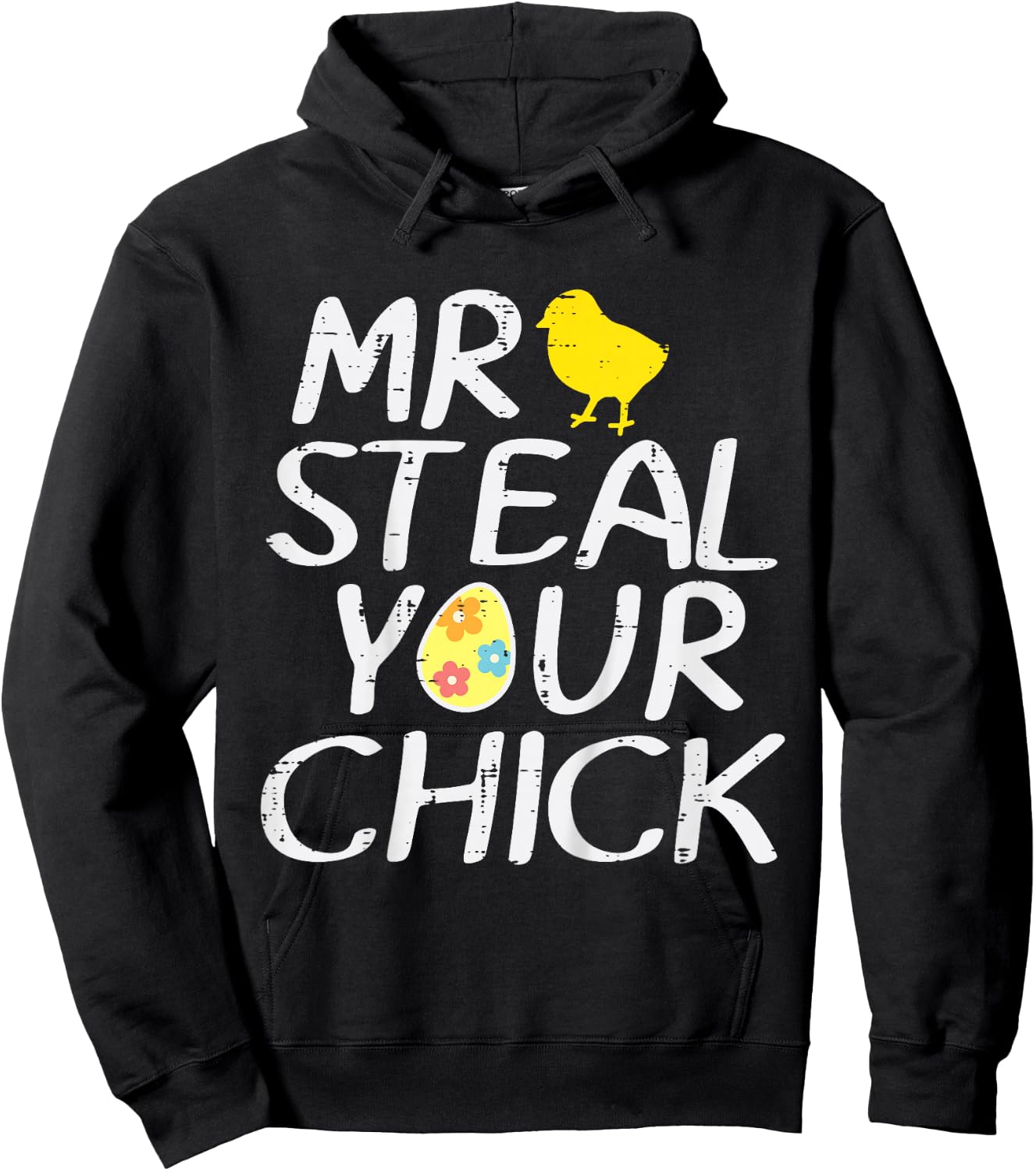Kids Easter Mr Steal Your Chick Egg Cute Toddler Boys Kids Youth Hoodie - Hoodie | Black