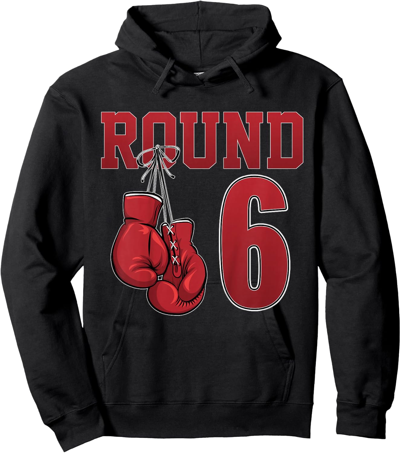 Kids 6th Birthday Boxing Boy 6 Years Old Boxer Bday Party Hoodie - Hoodie | Black