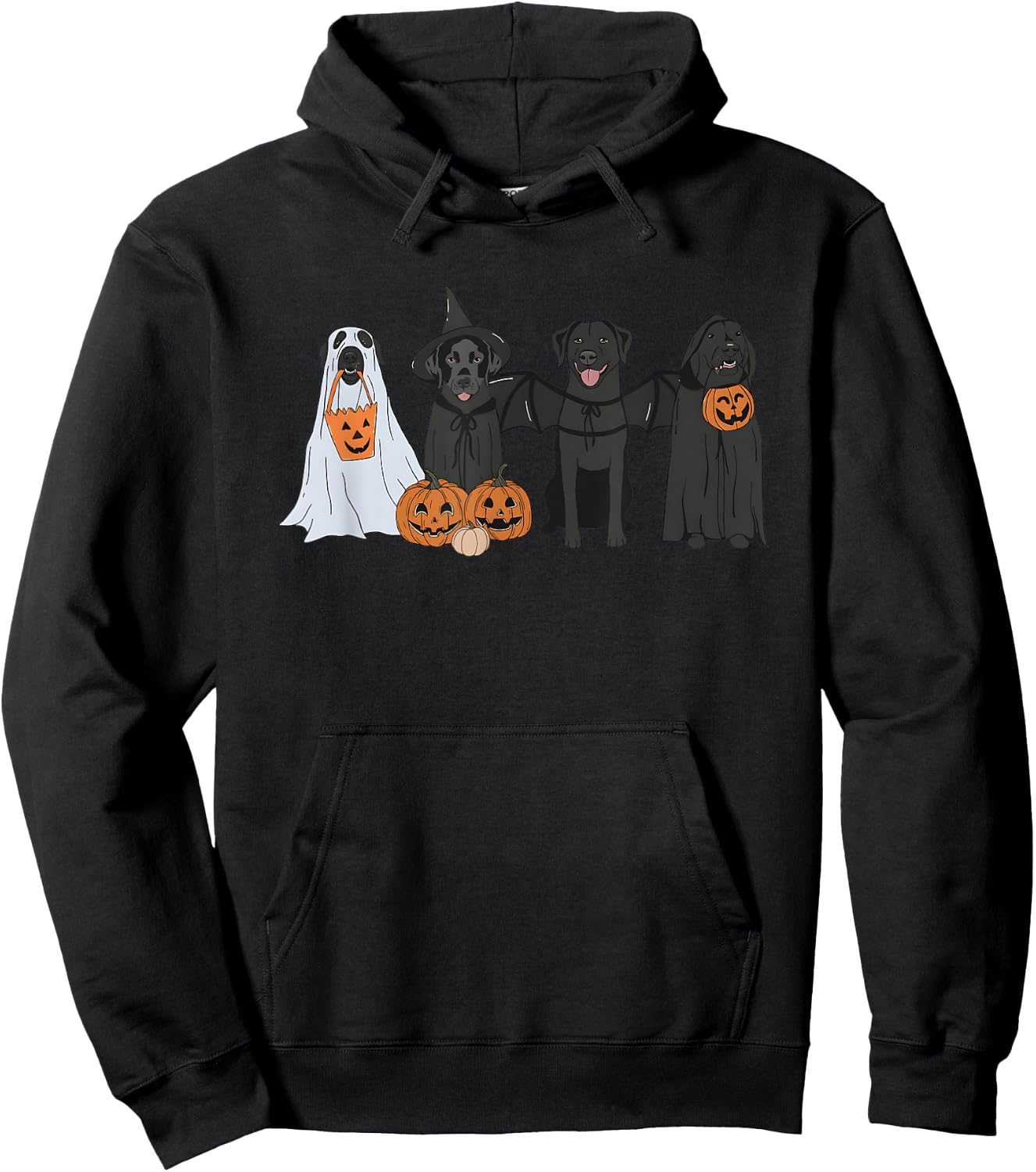 Black Labrador Halloween Hoodie - Hoodie | Black