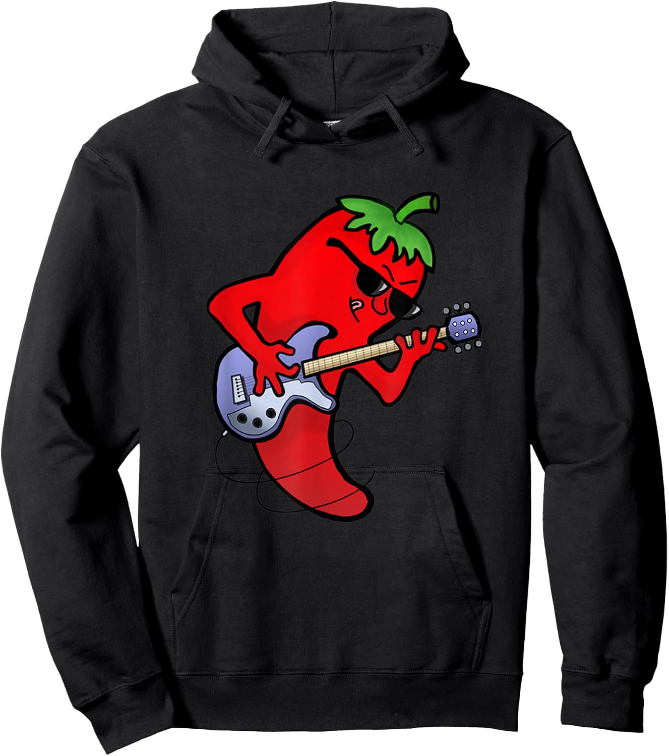 Red Hot Chilli Guitarist Gift Hoodie - Hoodie | Black
