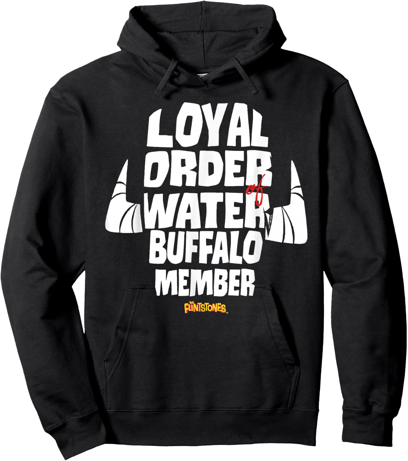 The Flintstones Loyal Order of Water Buffalo Hoodie - Hoodie | Black