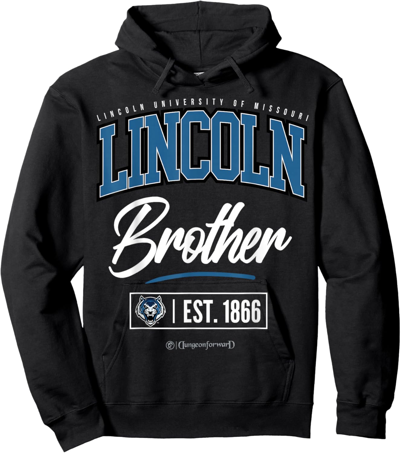 Lincoln University (MO) - LU-MO HBCU Brother Hoodie - Hoodie | Black