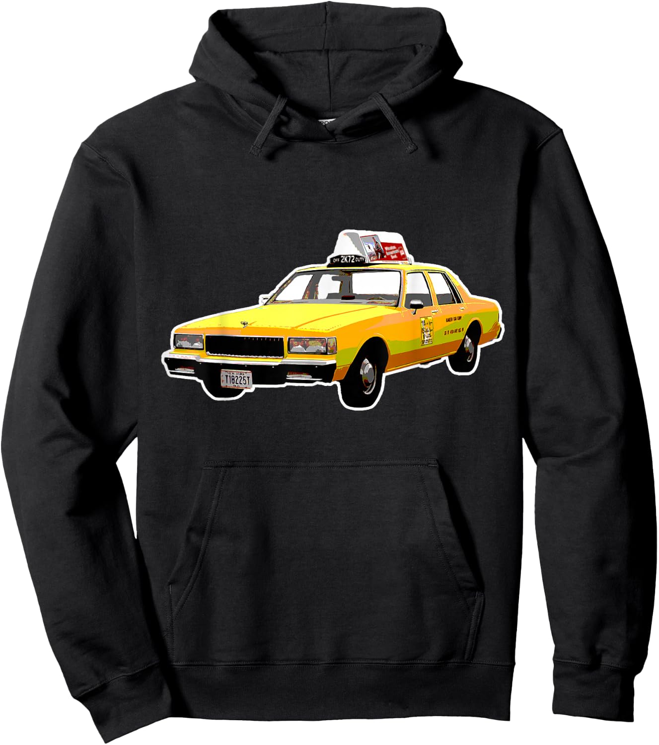 NYC Yellow Old School Taxi Cab Driver Retro New York City Hoodie - Hoodie | Black