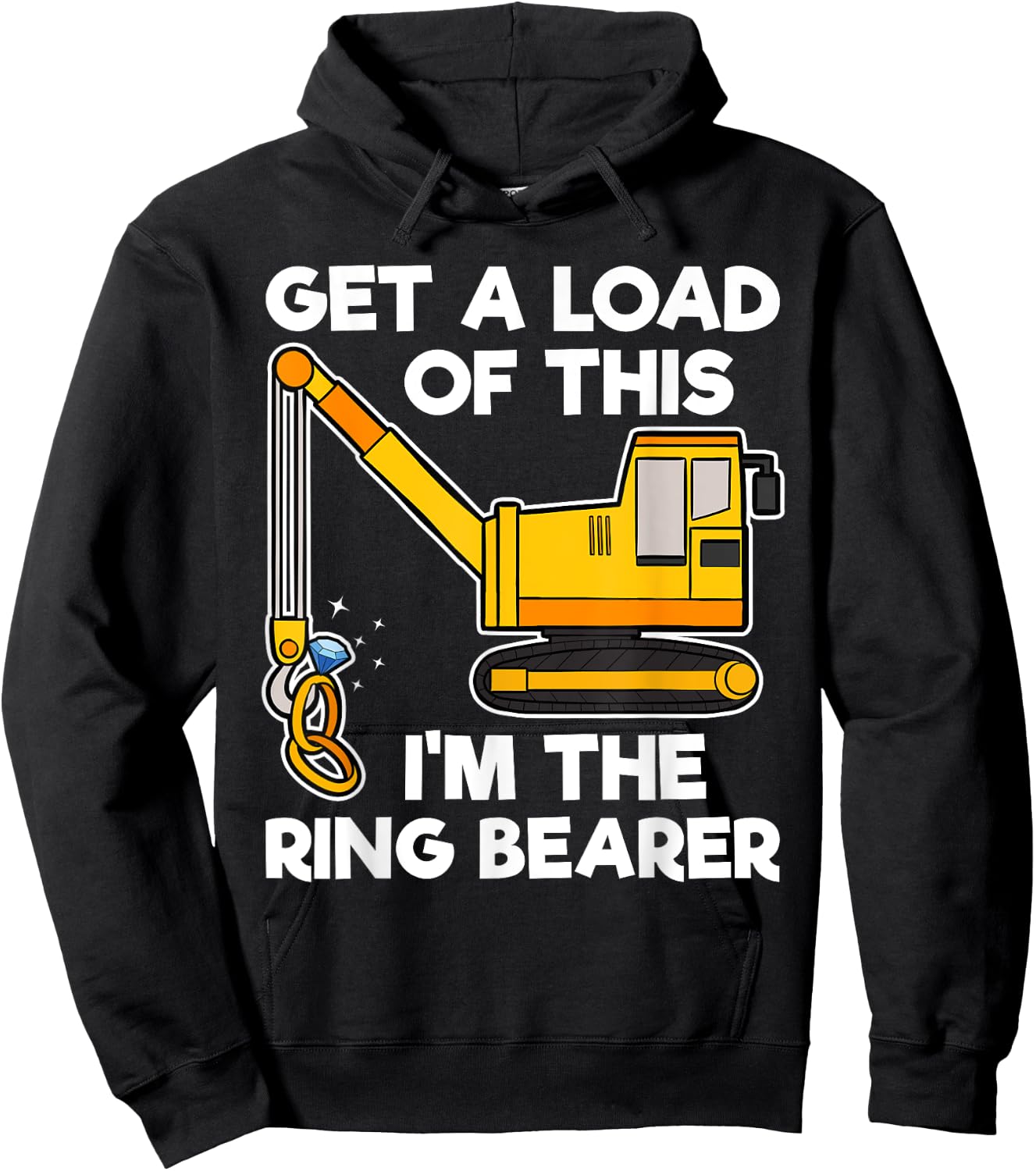 Get A Load Of This I'm The Ring Bearer Wedding Gift Hoodie - Hoodie | Black