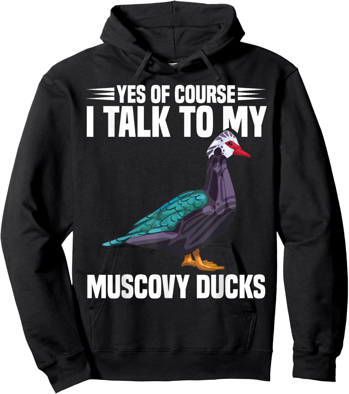 Muscovy Duck Dad Muscovy Duck Necklace Food Muscovy Ducks , Small, Black Hoodie - Hoodie | Black