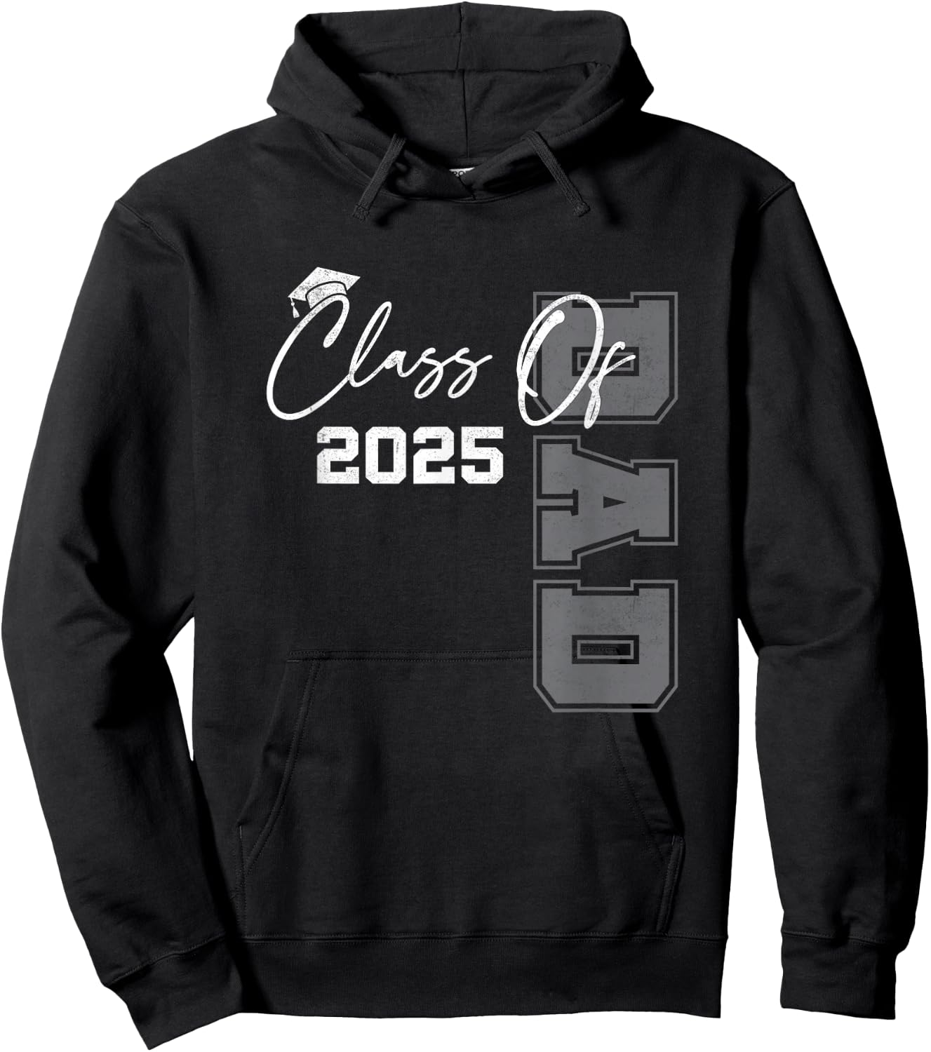 Dad Senior 2025 Proud Dad Of A Class Of 2025 Graduate Hoodie - Hoodie | Black