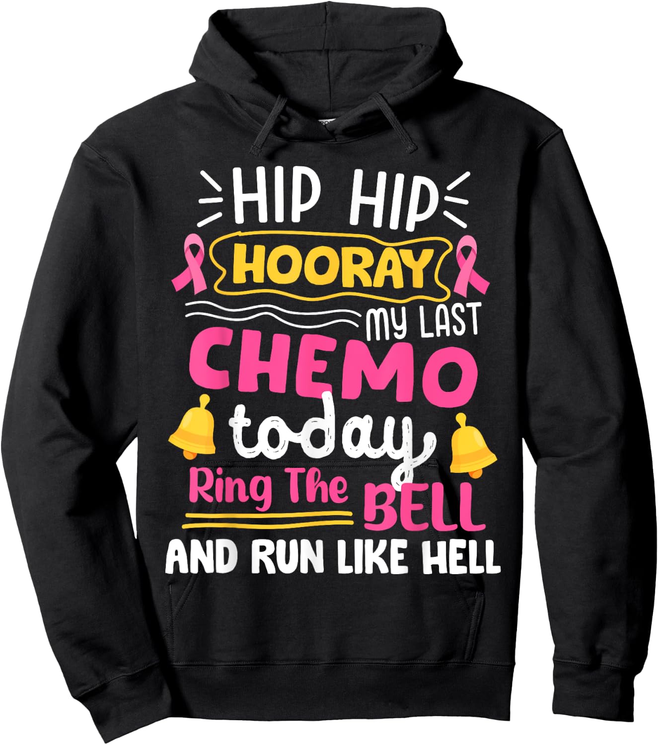 Breast Cancer Ring The Bell Hoodie - Hoodie | Black