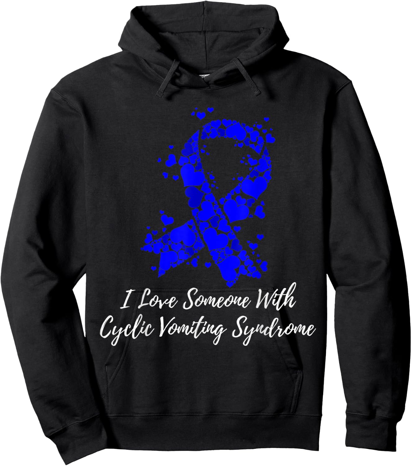 I Love Someone With Cyclic Vomiting Syndrome CVS Awareness Hoodie - Hoodie | Black