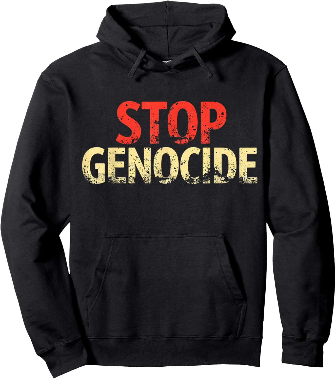 Stand Against Injustice and Violence: Stop Genocide Hoodie - Hoodie | Black