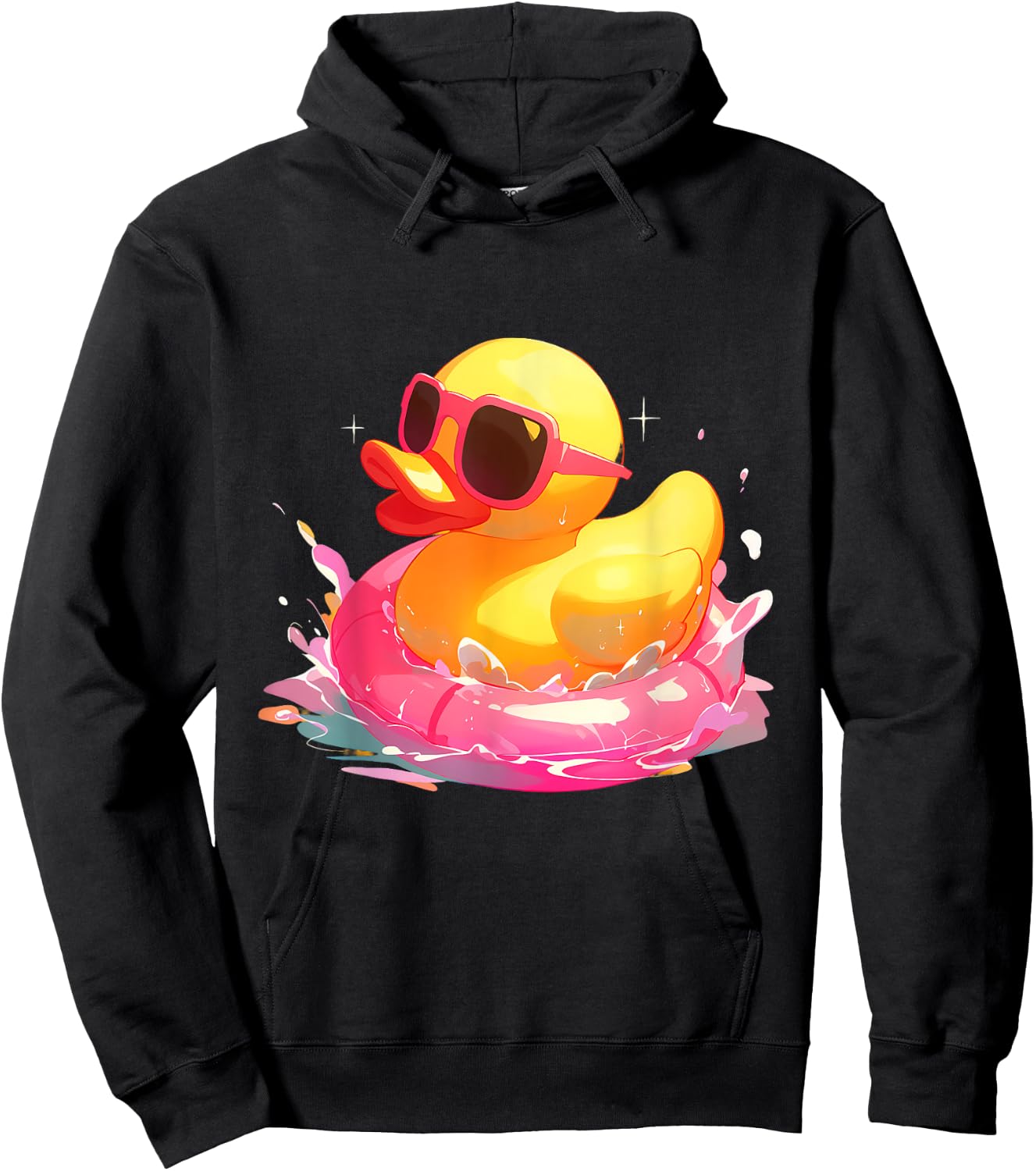 Rubber Duck Rubber Duckling Swimming Rubber Duck Lover Hoodie - Hoodie | Black