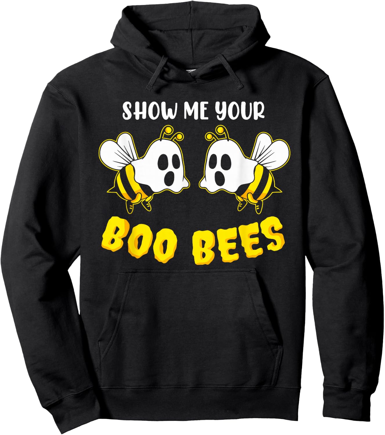 Show Me Your Boo Bees Funny Couples Halloween Costume Hoodie - Hoodie | Black