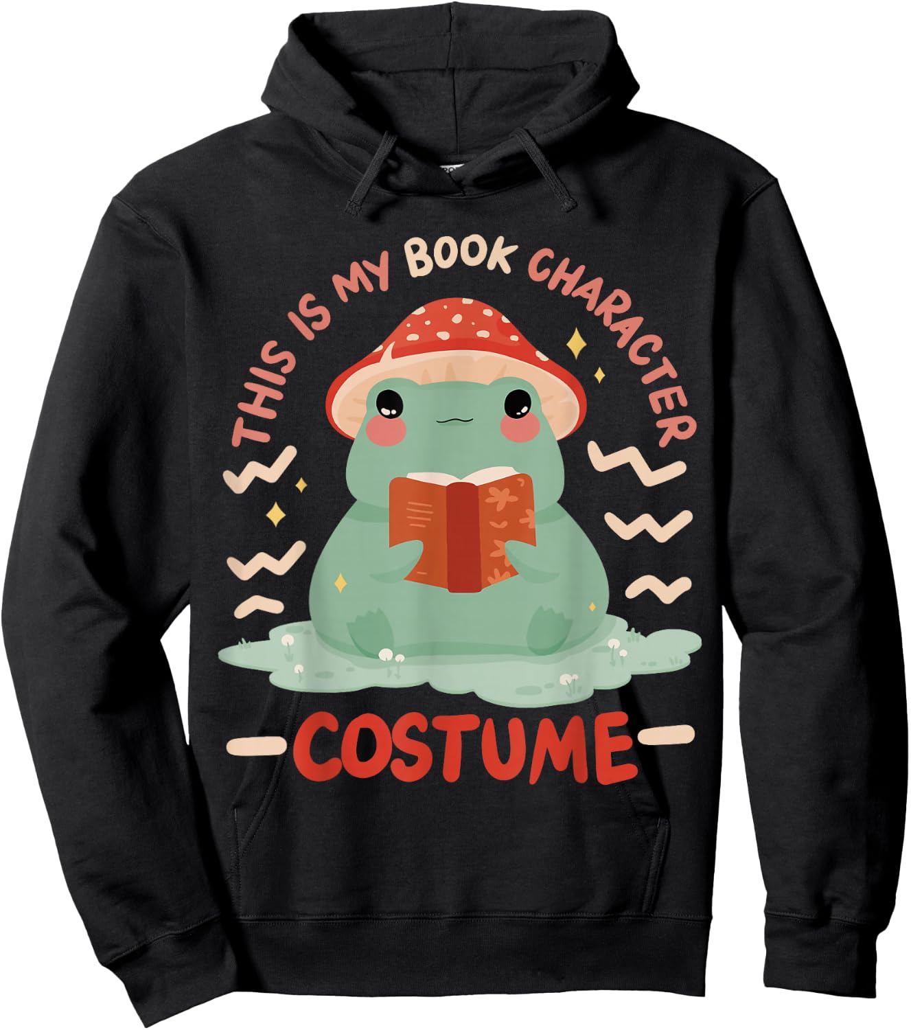 This Is My Book Character Costume Hoodie - Hoodie | Black