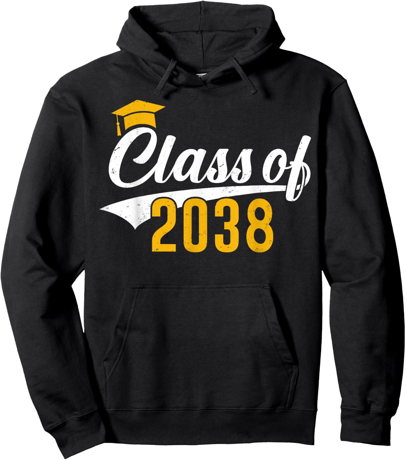 Class of 2038 Grow With Me Kindergarten K-12 Class of 2038 Hoodie - Hoodie | Black