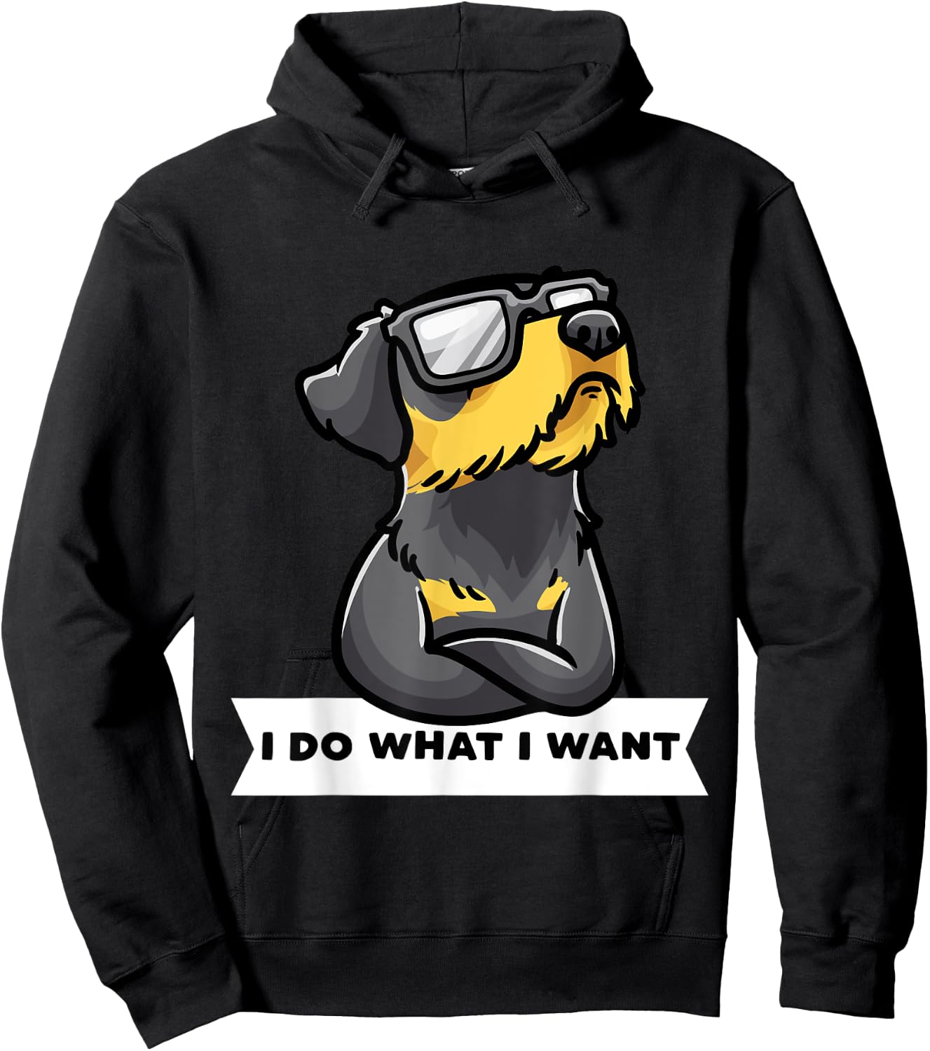 Stubborn Jagdterrier Dog Lover I Do What I Want Men Women Kids Hoodie - Hoodie | Black