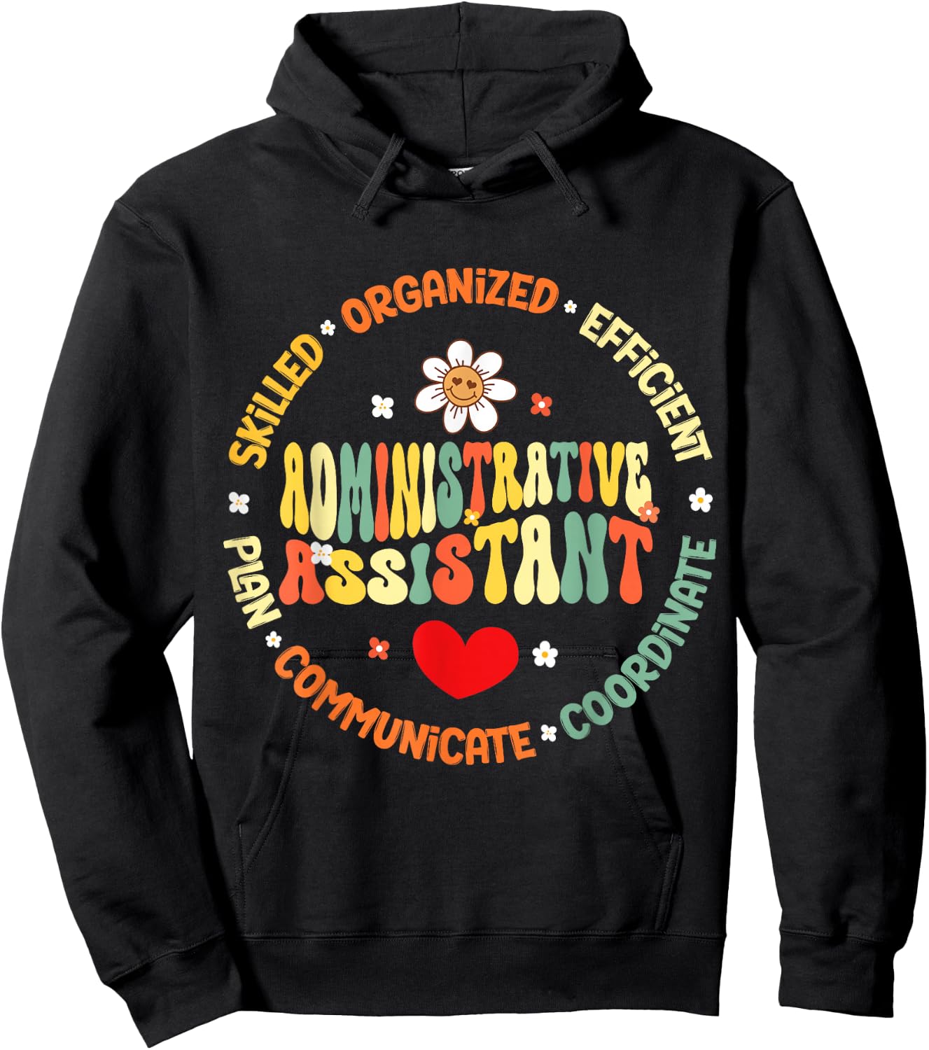 Admin Assistant School Administrative Assistant Life Hoodie - Hoodie | Black