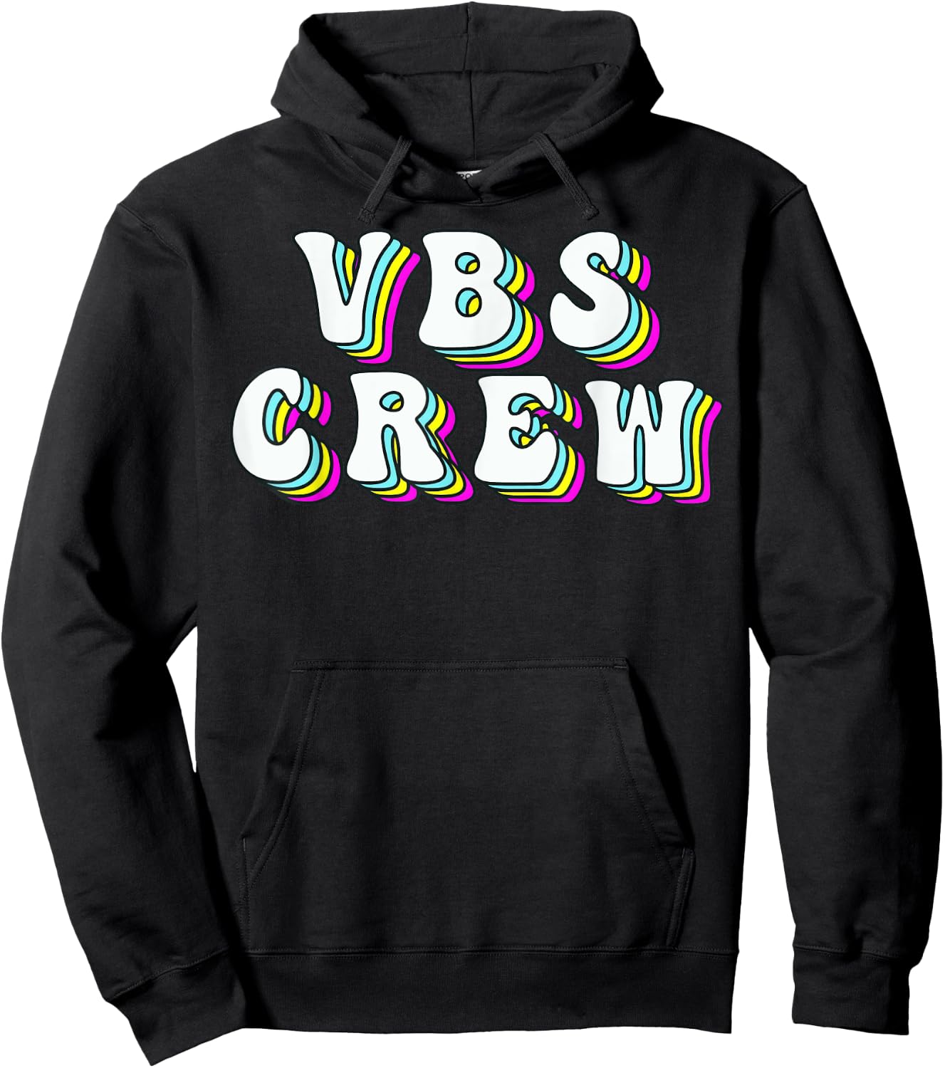 Retro VBS Crew VBS 2024 Vacation Bible School Christian Hoodie - Hoodie | Black