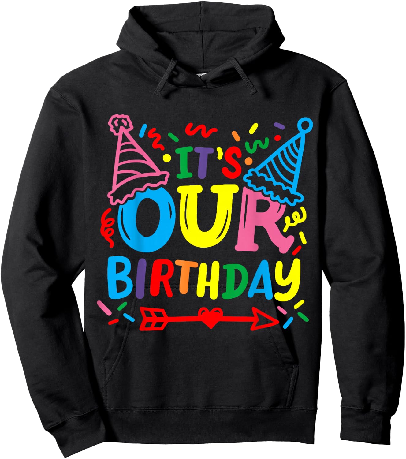 Twins Twin It's our Birthday Hoodie - Hoodie | Black