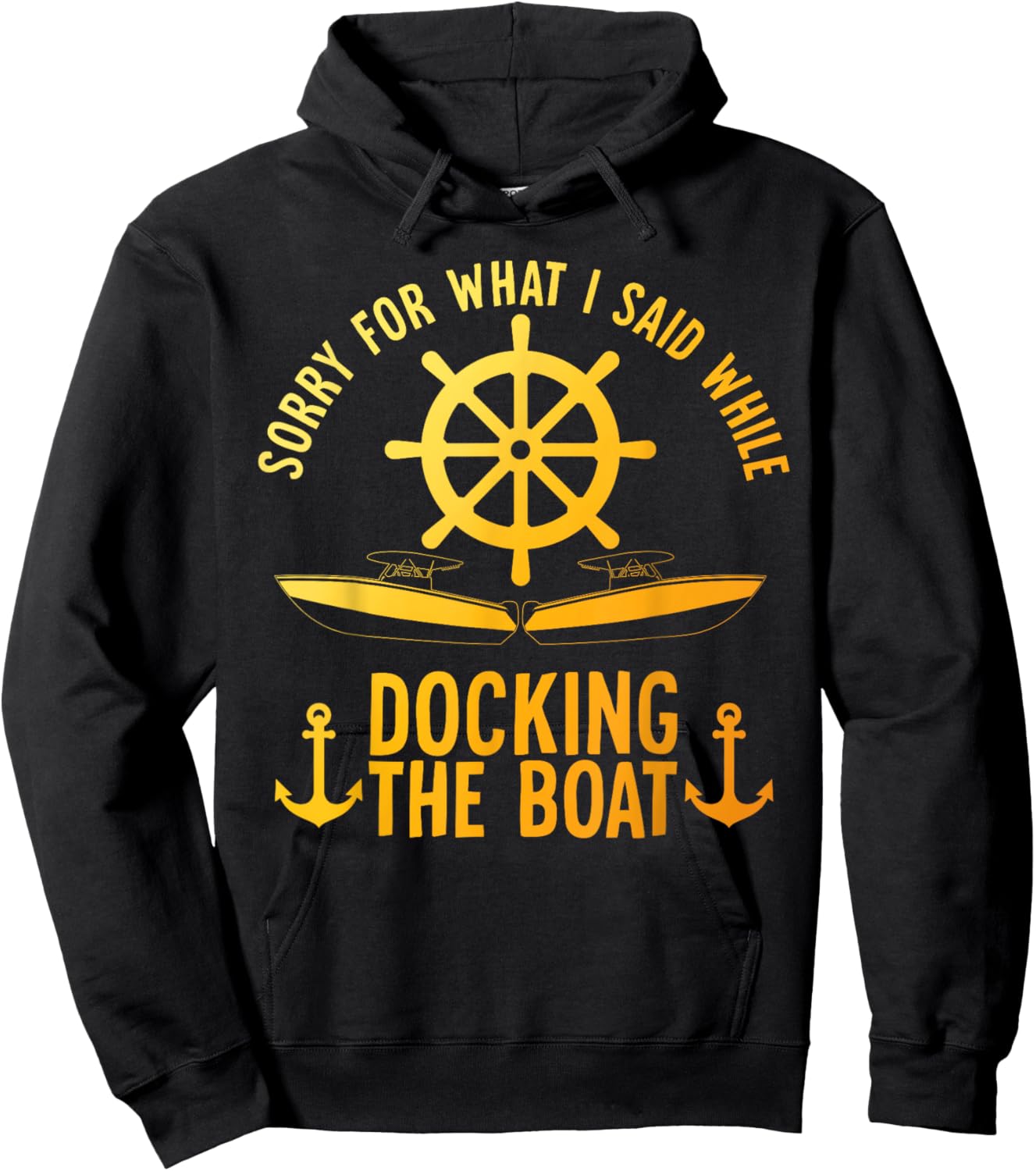 Funny Boating Art Women Boater Pontoon Boat Lover Hoodie - Hoodie | Black