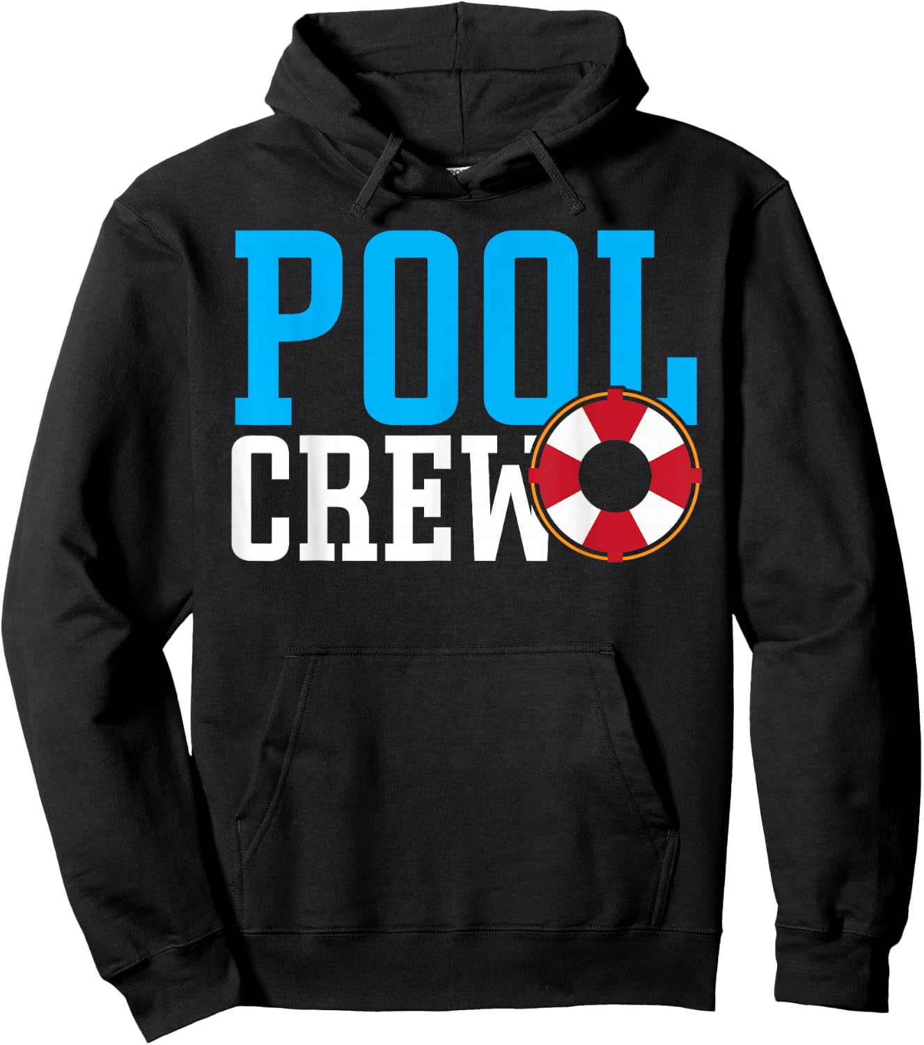Pool Crew Kids Pool Staff Lifeguard Boys Swimming Pool Hoodie - Hoodie | Black