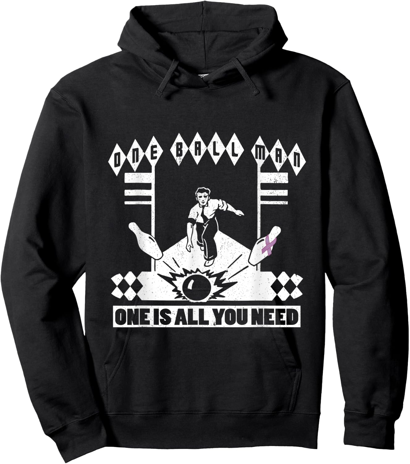 Sideways Funny Awesome Inspirational Testicular Cancer Survivor , Men's Black Short Sleeve Classic Fit , Small Hoodie - Hoodie | Black