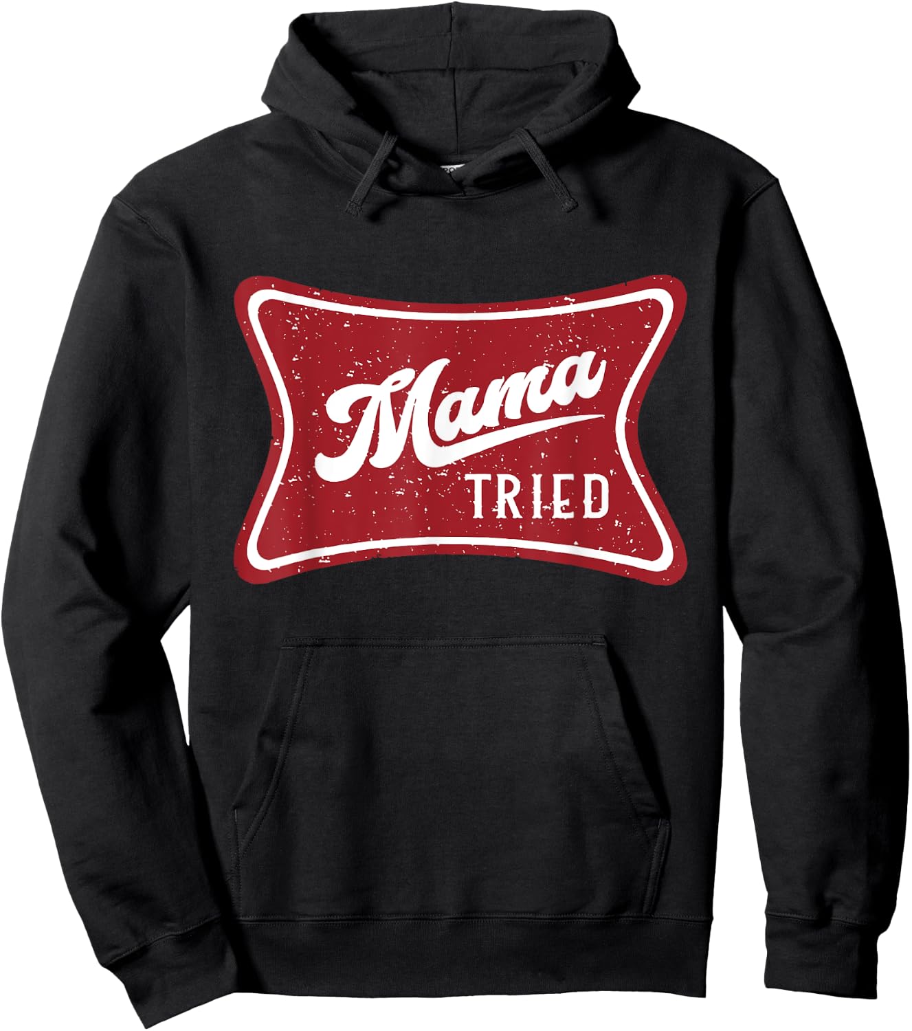 Vintage Mama Tried, Funny Trendy Summer Beer, Western Cowboy Hoodie - Hoodie | Black