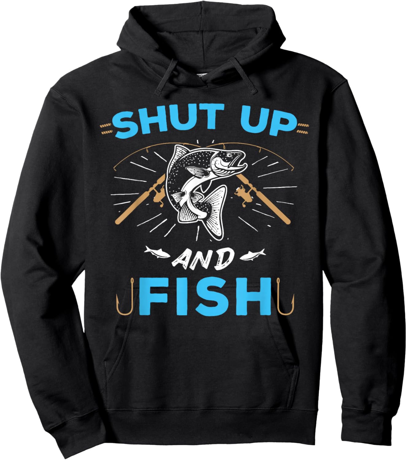 Shut Up And Fish Hoodie - Hoodie | Black