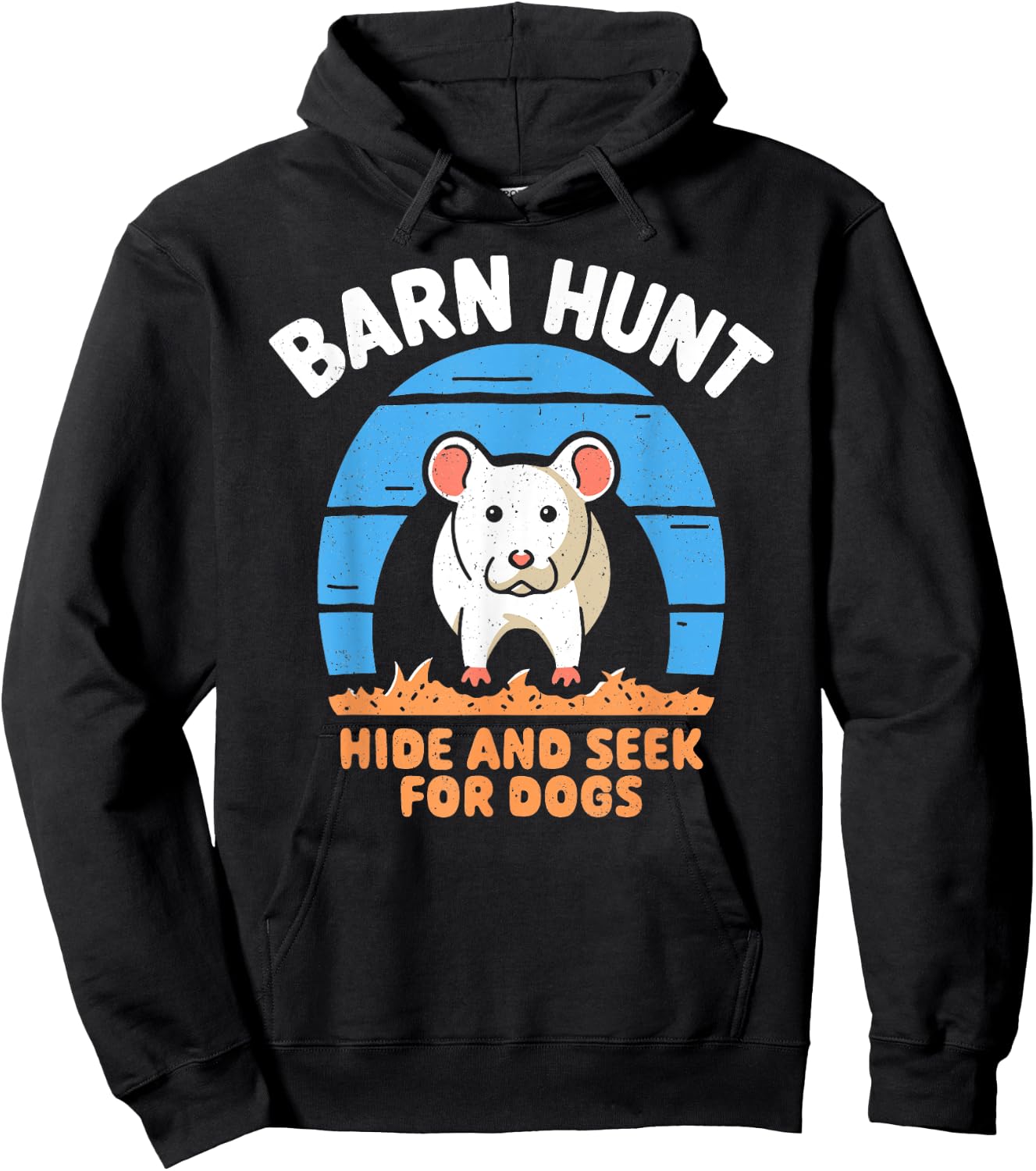 Barn Hunt Hide And Seek for Dog Women Hoodie - Hoodie | Black