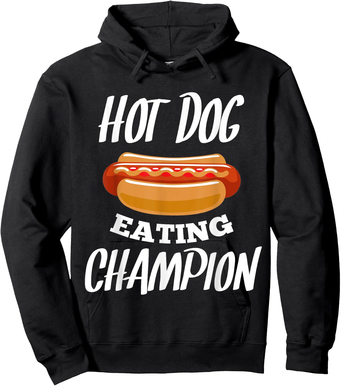Hot dog eating champion shirt funny Gift hot dogs lover Hoodie - Hoodie | Black