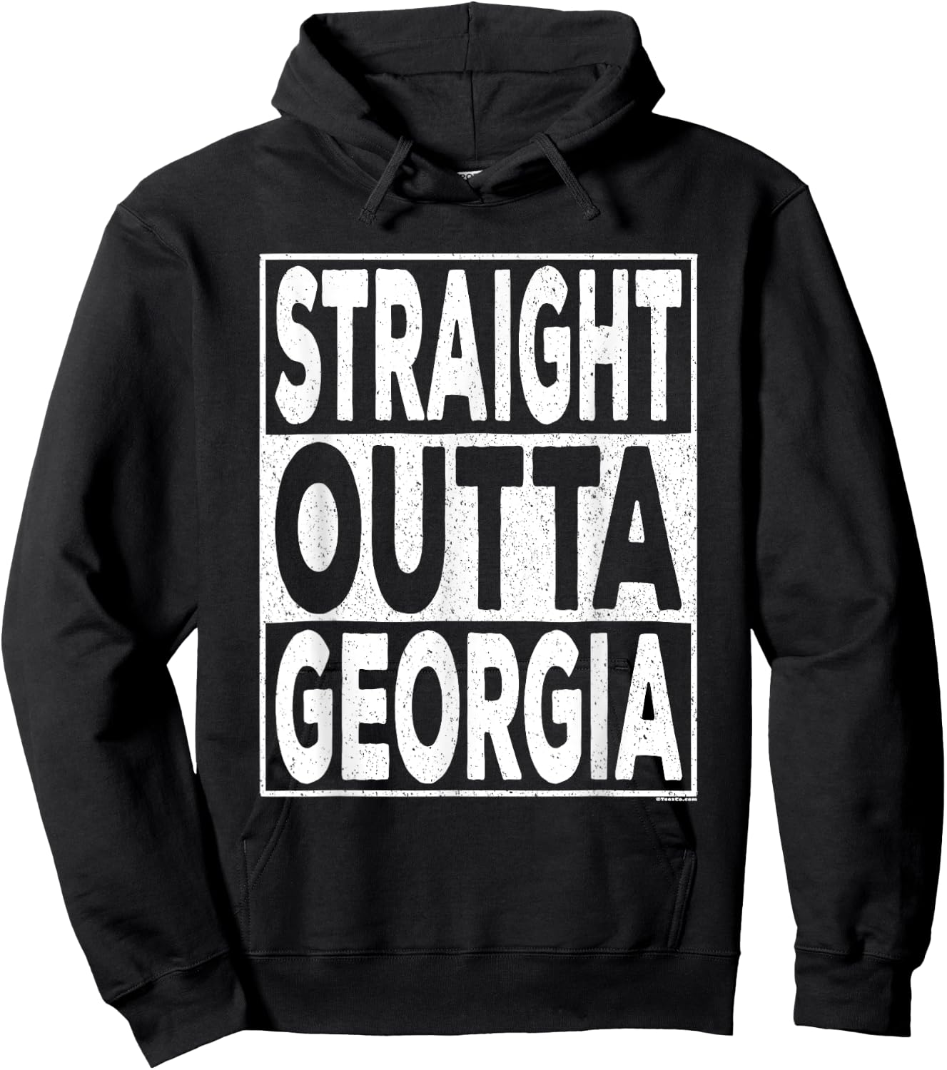 Straight Outta Georgia Hoodie - Hoodie | Black