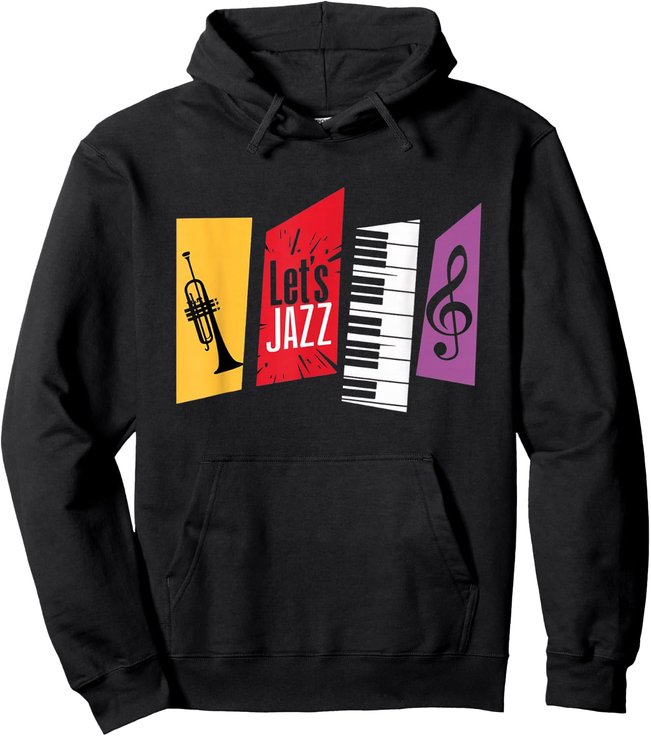 Jazz Funk & Soul - Afro Retro Vintage Music Hoodie - Hoodie | Black