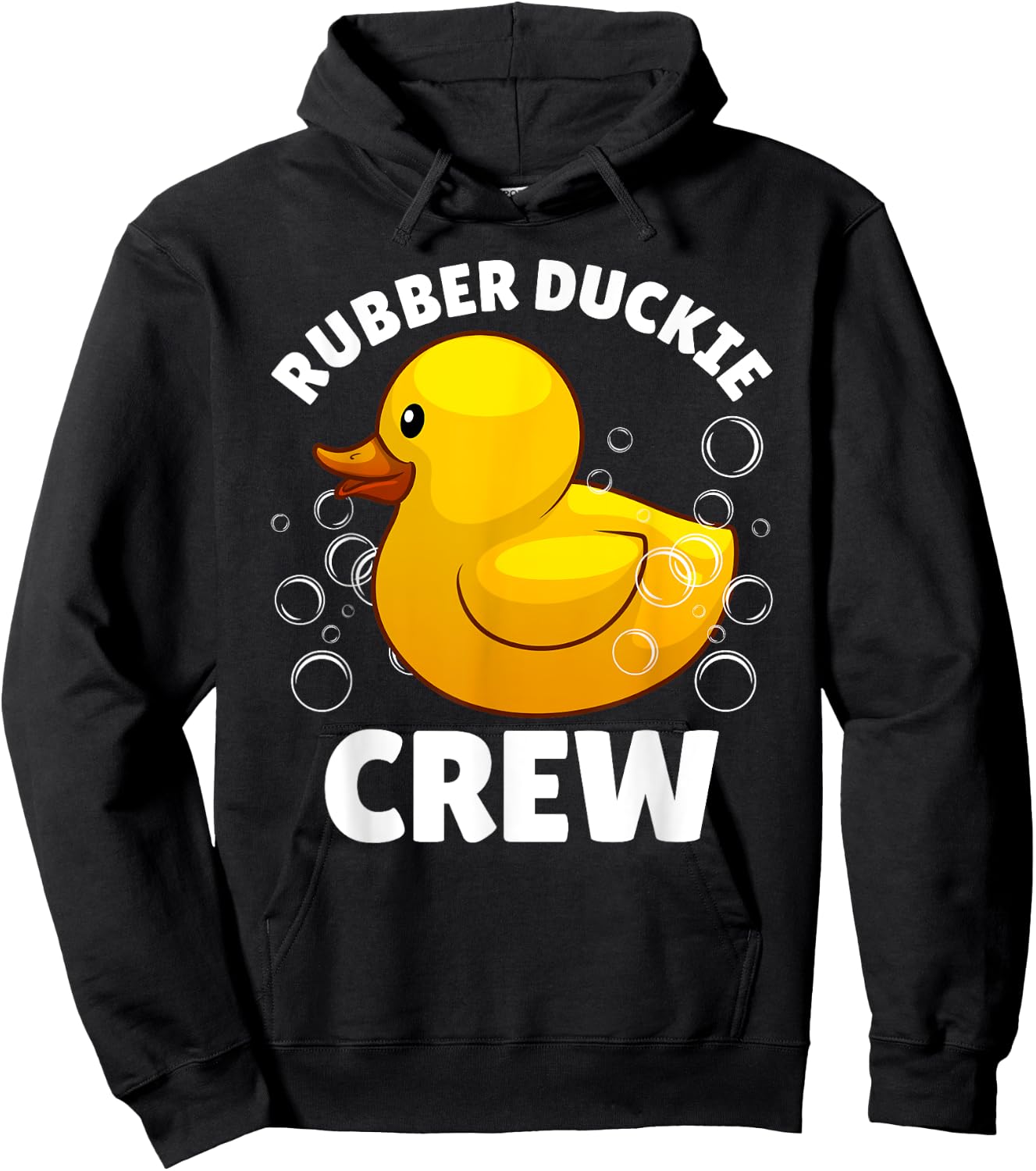 Best Rubber Duck Art Women Kids Rubber Duckie Crew Hoodie - Hoodie | Black