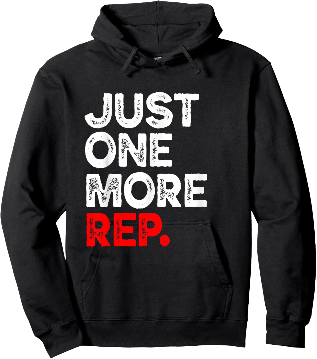 Just one more Rep Bruh Funny Gym Training Workout Hoodie - Hoodie | Black