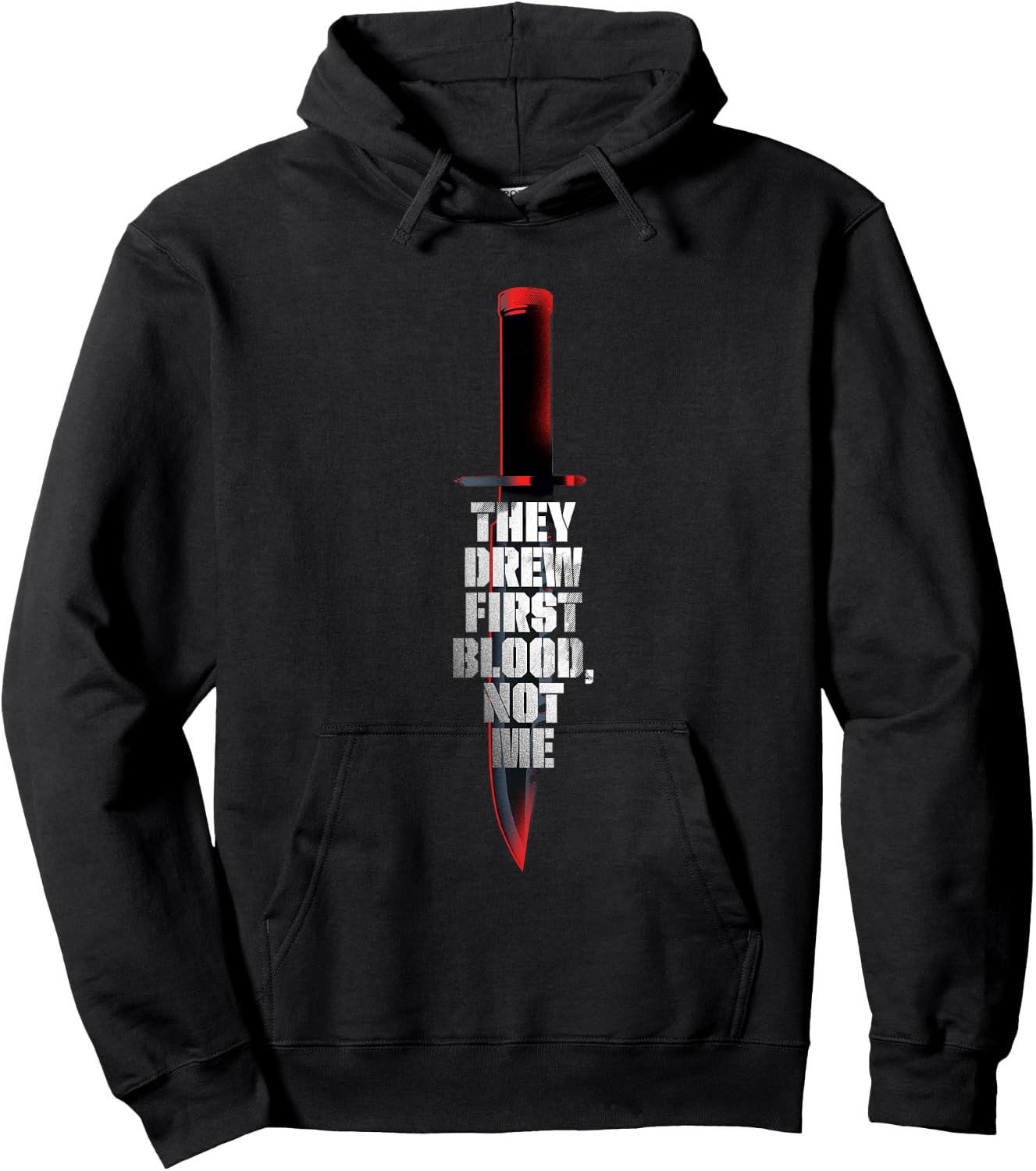 Rambo First Blood They Drew First Blood Not Me Hoodie - Hoodie | Black