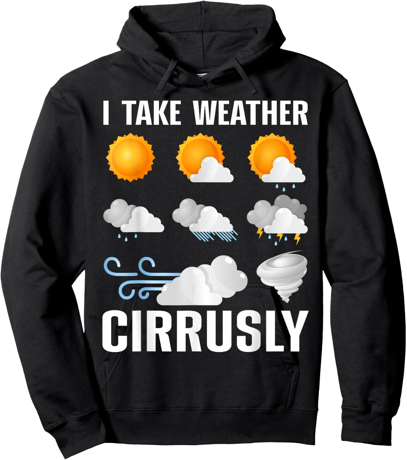 Funny Meteorologist Design Women Weather Meteorology Hoodie - Hoodie | Black