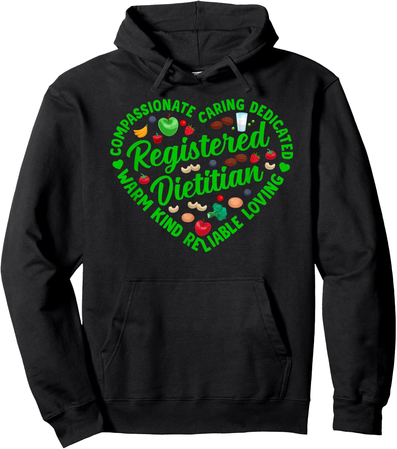 Registered Dietitian Nutritionist Dietary Expert Hoodie - Hoodie | Black