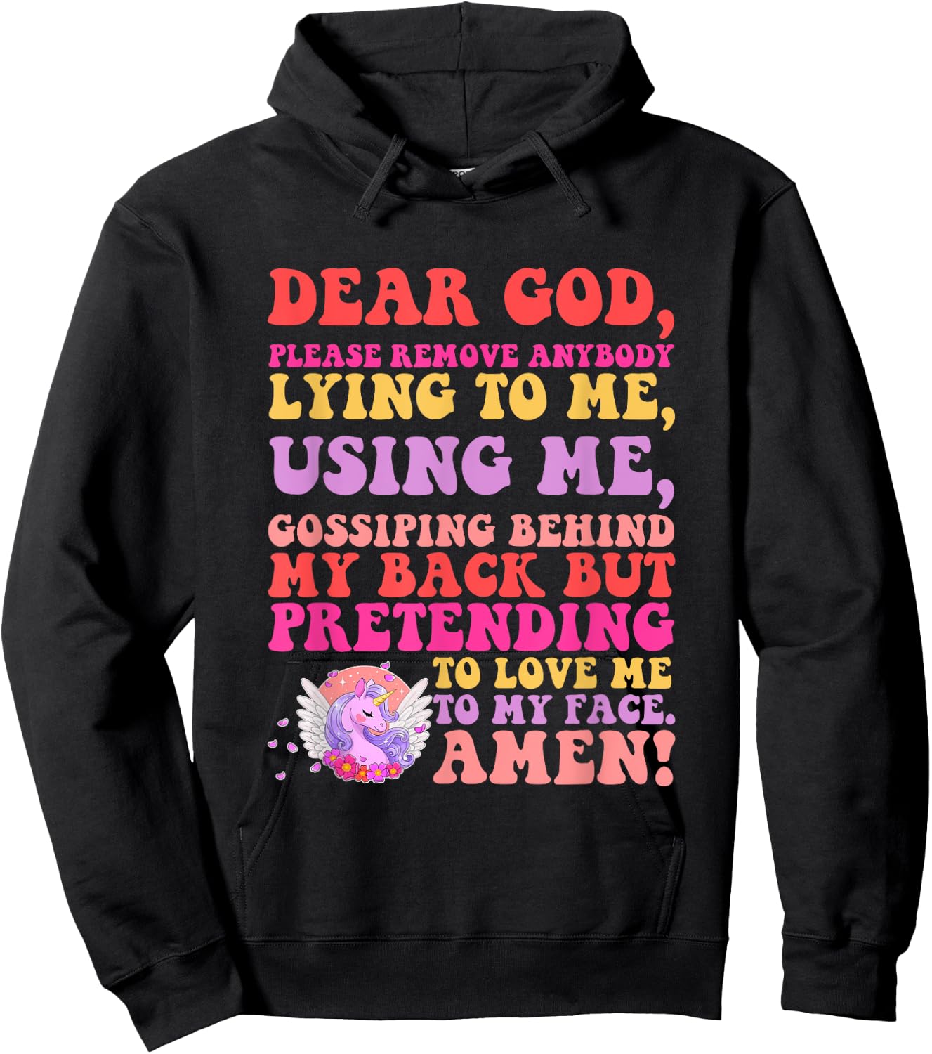 Dear God, Please Remove Anybody Lying To Me, Gossiping Hoodie - Hoodie | Black
