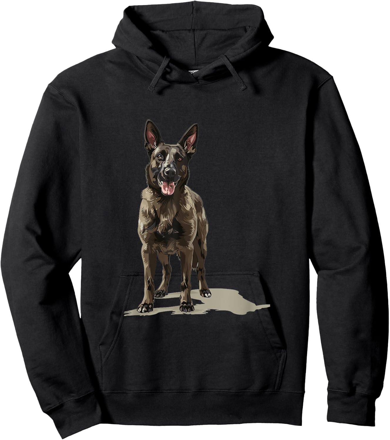 Dutch Shepherd Dog Breed Graphic Hoodie - Hoodie | Black