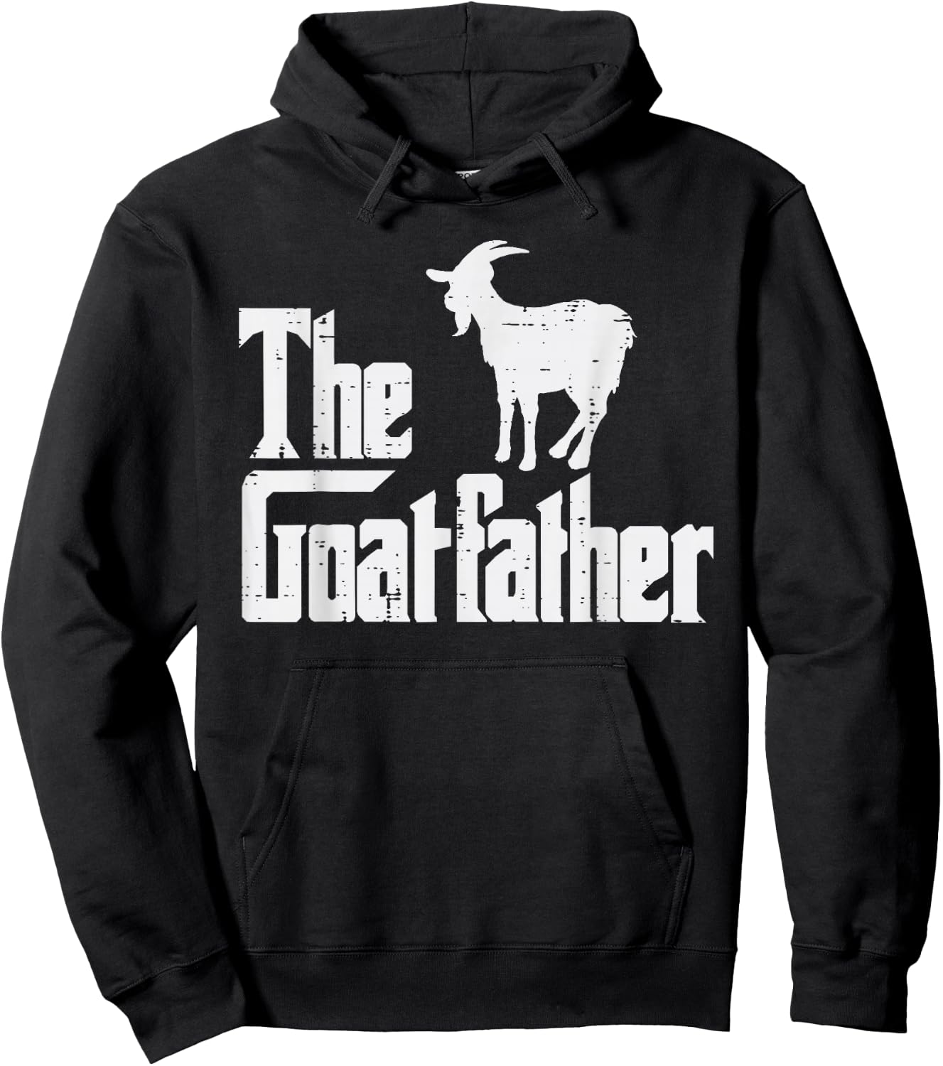 Goat Shirts Farm Animal Men Women Kids The Goat Father Funny Fathers Day Parody Farmer Dad Papa Men Hoodie - Hoodie | Black