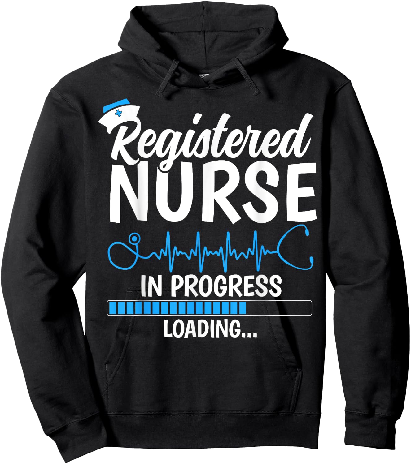 Registered Nurse in Progress Loading - Future RN Gifts Hoodie - Hoodie | Black