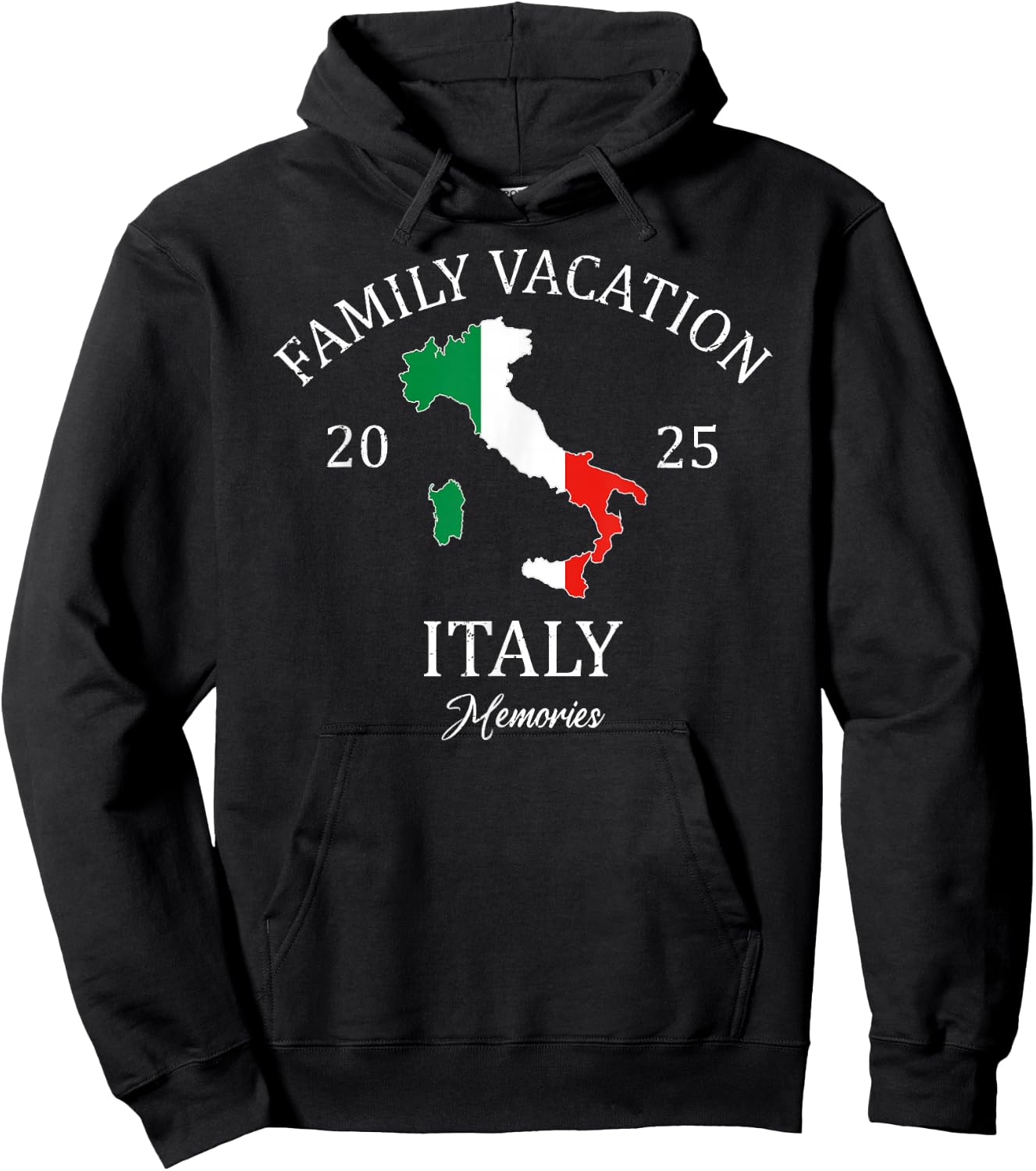 Family Vacation Italy 2025 | Family Travel Squad Hoodie - Hoodie | Black