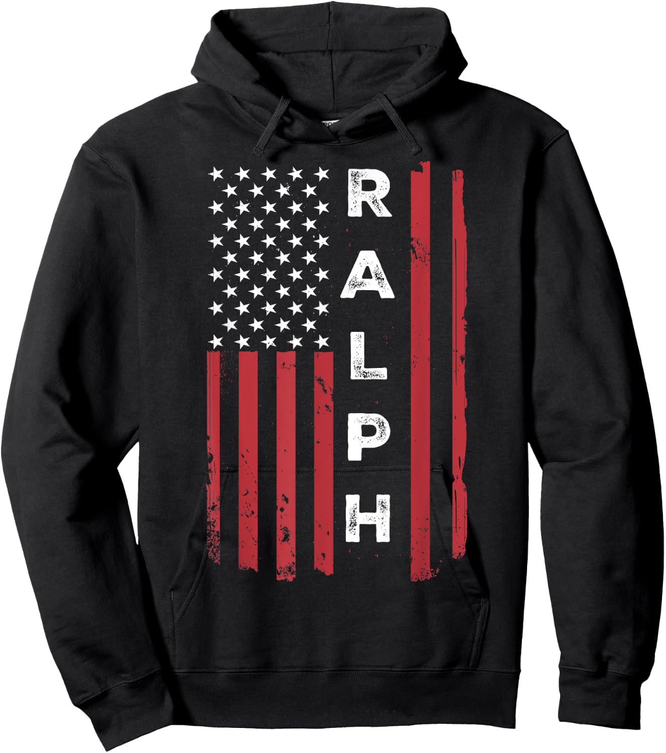Ralph USA Flag American Flag Patriotic Hoodie - Hoodie | Black