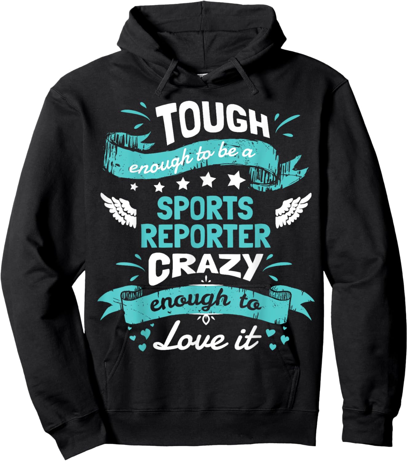 Sports Reporter Quotes Shirt. Sports Reporter Gifts Funny Hoodie - Hoodie | Black