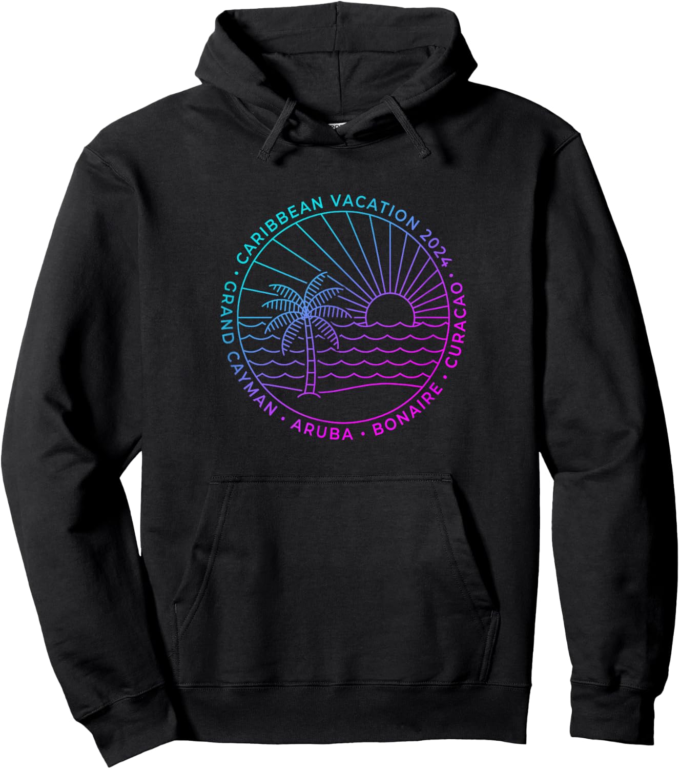 2024 Caribbean Cruise Vacation Grand Cayman ABC Islands Hoodie - Hoodie | Black
