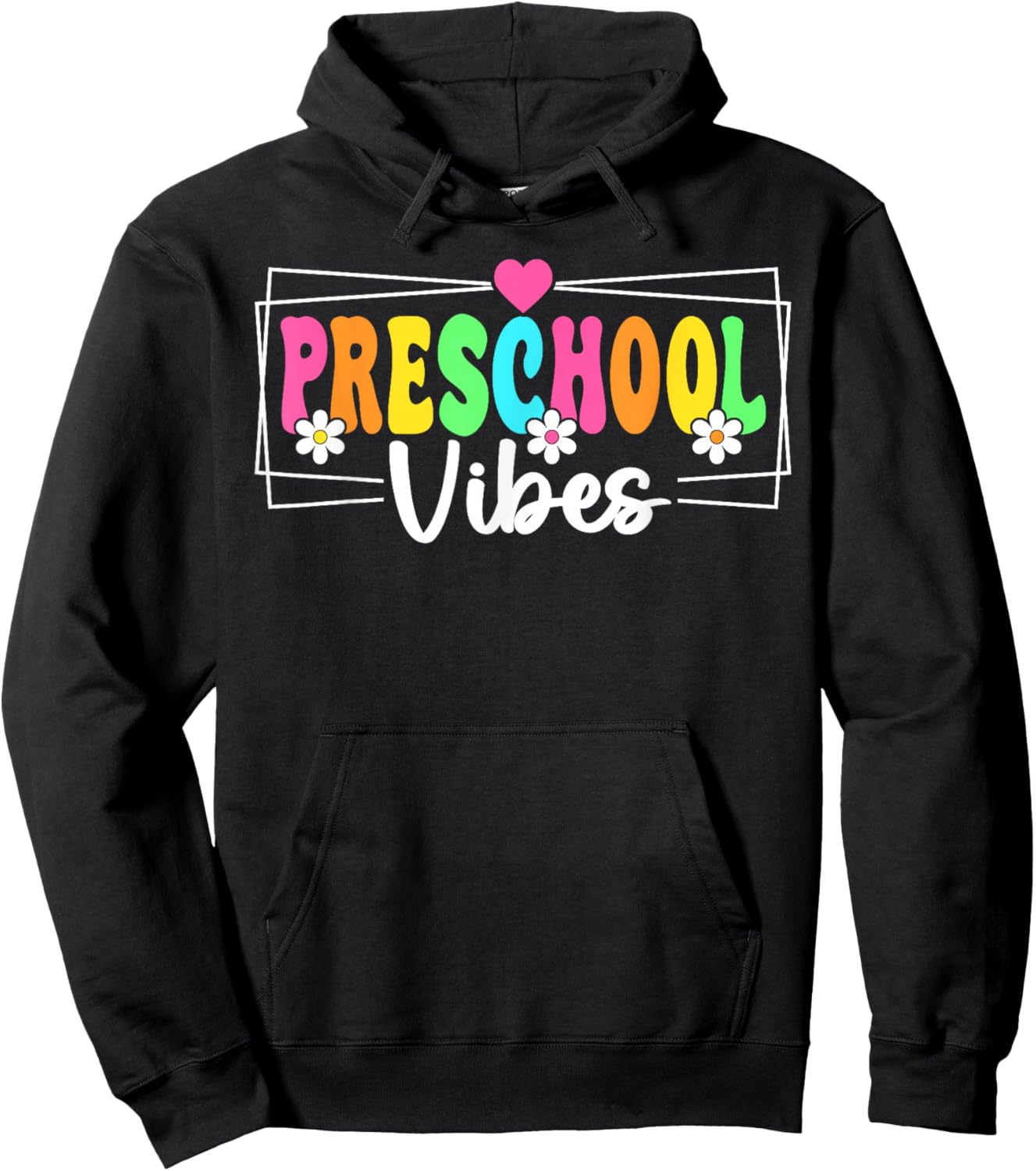 Preschool Vibes Back To School Teachers Students Kids Hoodie - Hoodie | Black