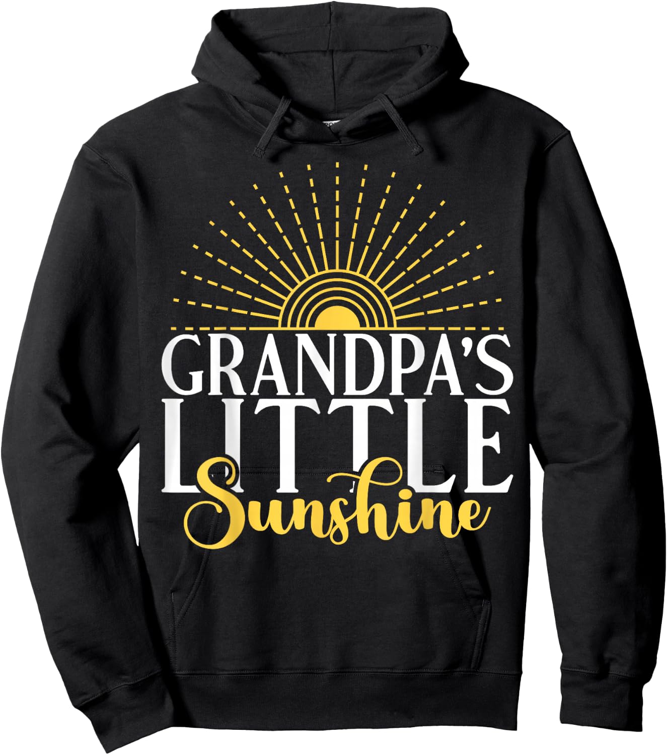 Grandpas little Sunshine Grandson Hoodie - Hoodie | Black