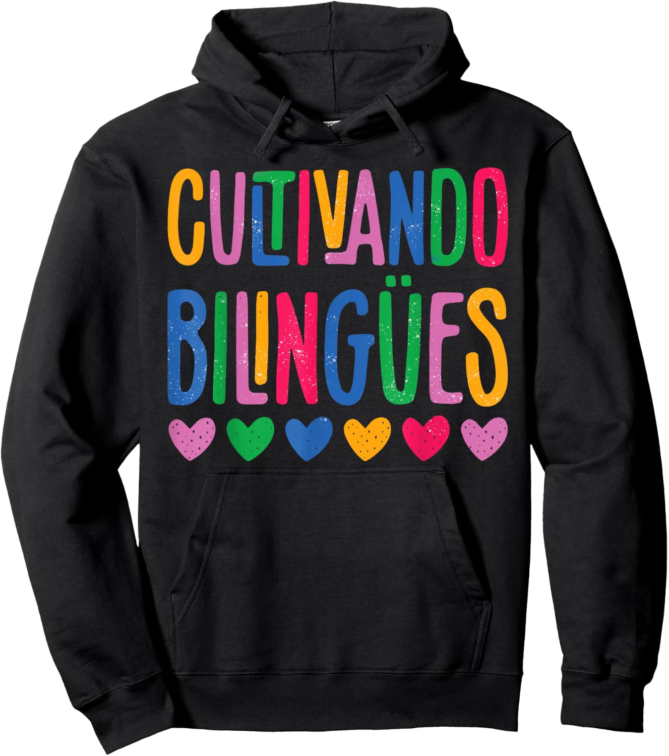 Cultivando Bilingües Maestra Bilingual Teacher Hoodie - Hoodie | Black