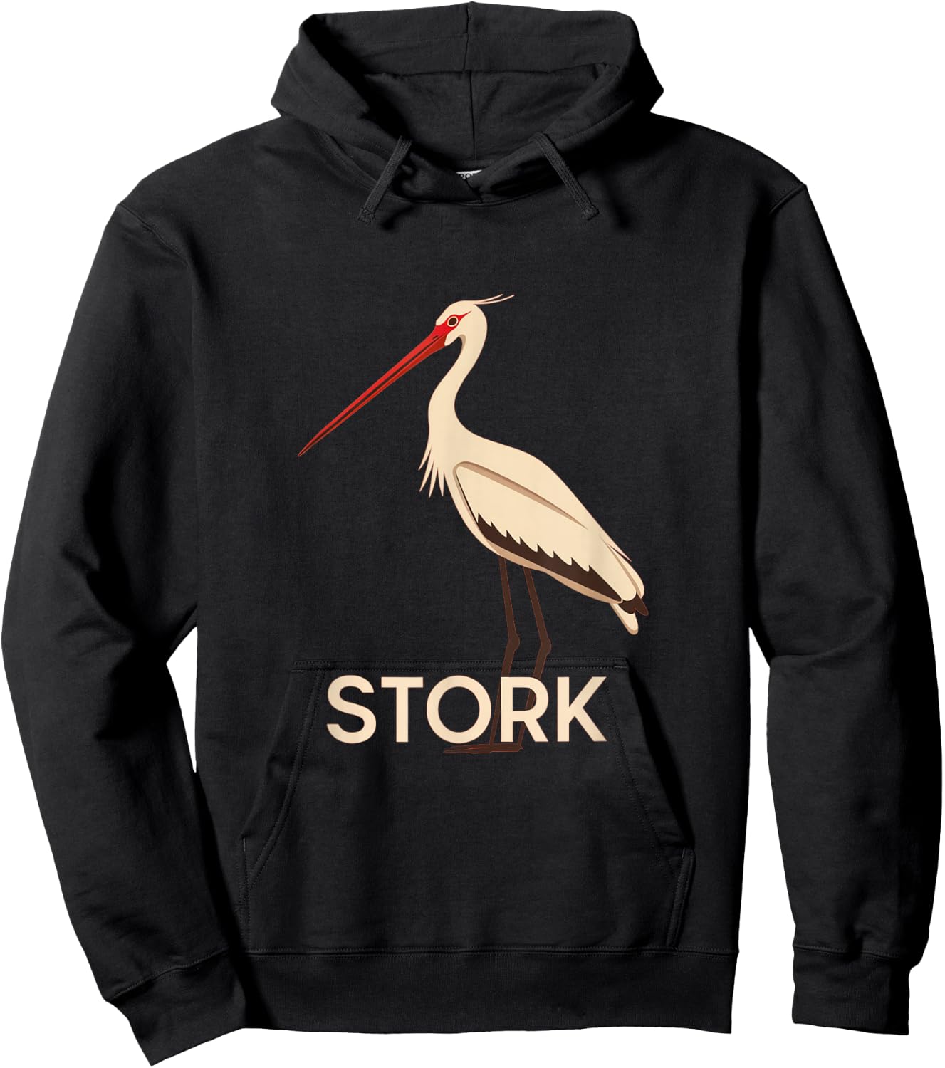 Pretty Stork Animal Costume for Birds and Stork Lovers Hoodie - Hoodie | Black